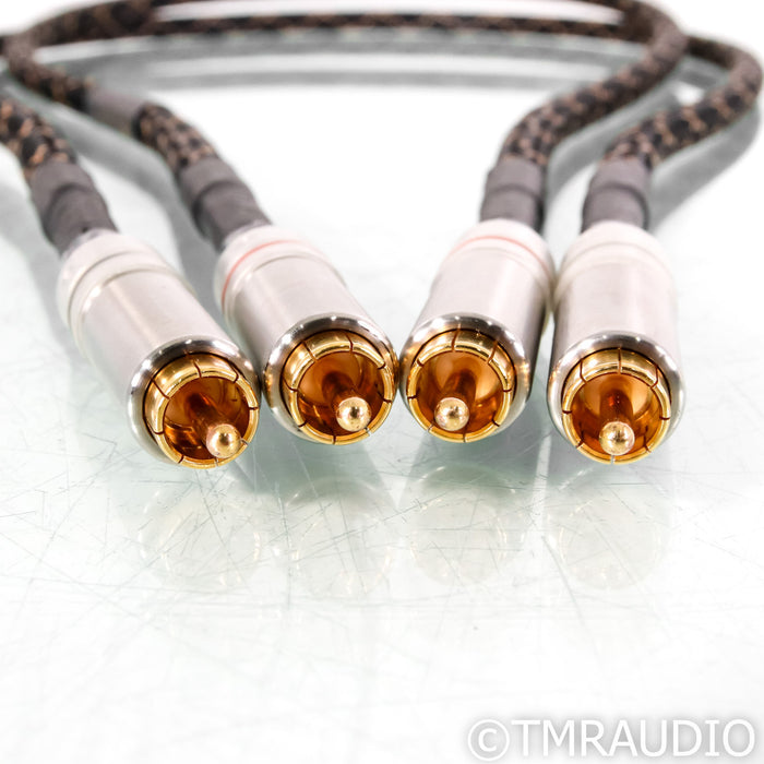 Audio Sensibility Signature SE RCA Cables; OCC Silver; 1m Pair Interconnects
