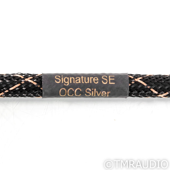 Audio Sensibility Signature SE RCA Cables; OCC Silver; 1m Pair Interconnects