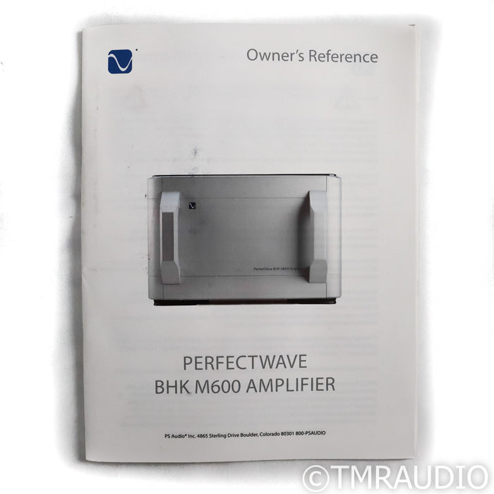 PS Audio BHK600 Mono Tube Power Amplifiers; Pair