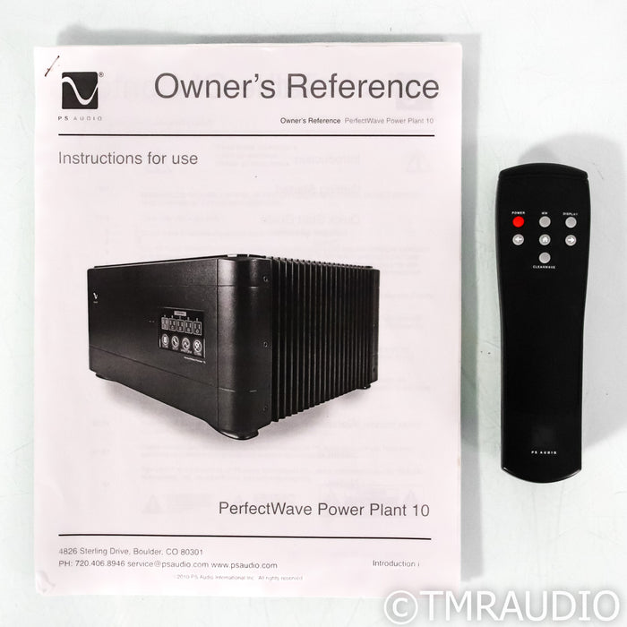 PS Audio PerfectWave Power Plant 10 Power Conditioner; AC Line Regenerator