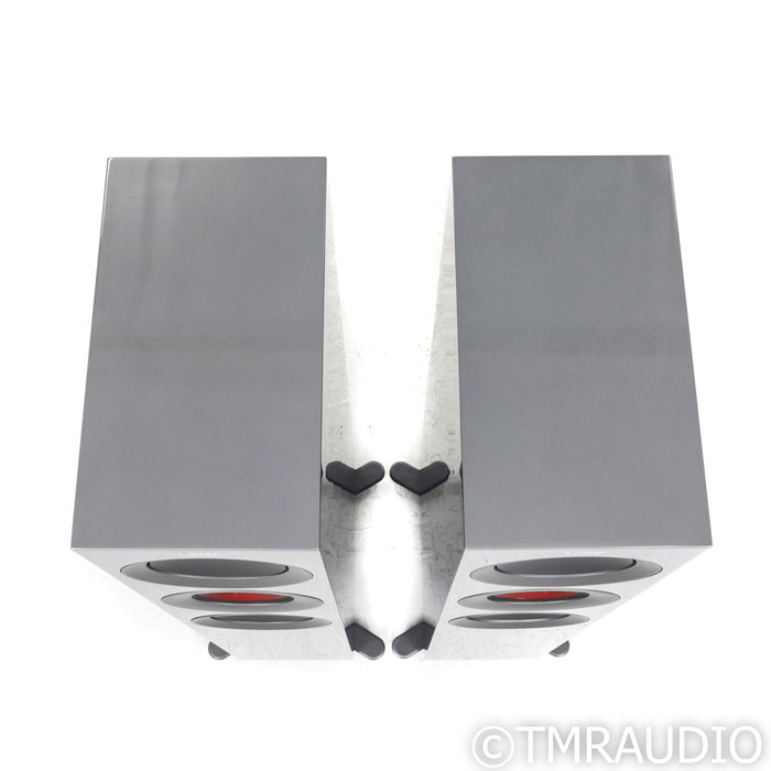 KEF R7 Meta Floorstanding Speakers; Titanium Gloss Pair