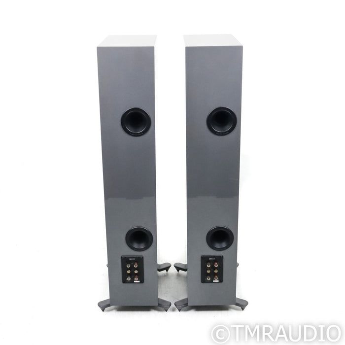KEF R7 Meta Floorstanding Speakers; Titanium Gloss Pair