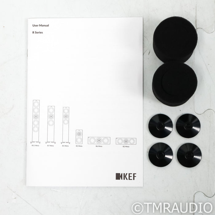 KEF R7 Meta Floorstanding Speakers; Titanium Gloss Pair