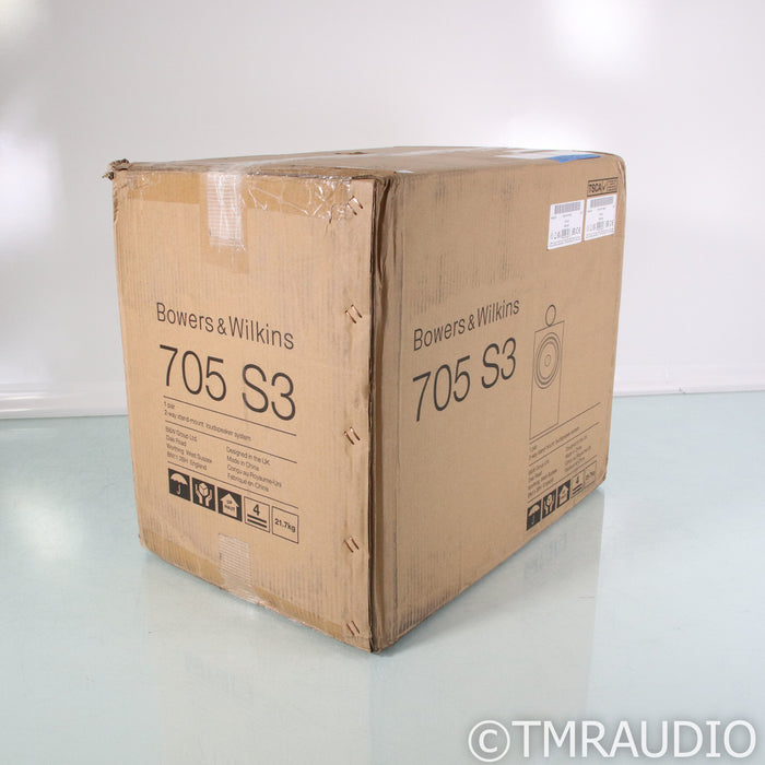 B&W 705 S3 Bookshelf Speakers; Mocha Pair (Sealed)
