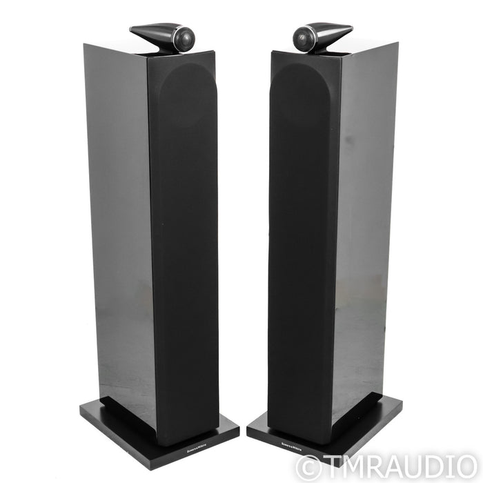 B&W 703 S3 Floorstanding Speakers; Gloss Black Pair