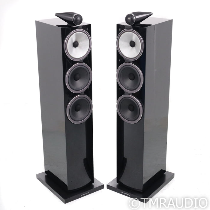 B&W 703 S3 Floorstanding Speakers; Gloss Black Pair