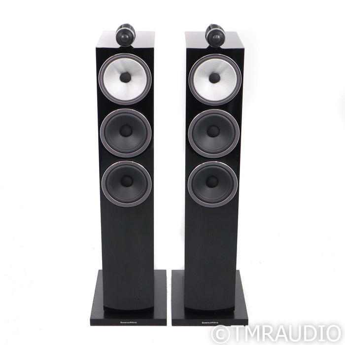 B&W 703 S3 Floorstanding Speakers; Gloss Black Pair