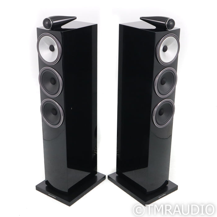 B&W 703 S3 Floorstanding Speakers; Gloss Black Pair