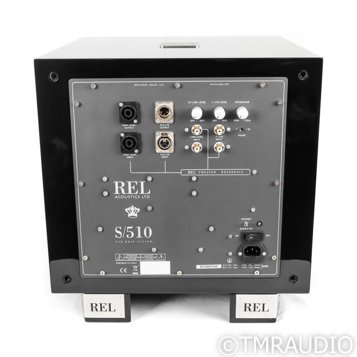 REL Acoustics S/510 10" Powered Subwoofer; Black
