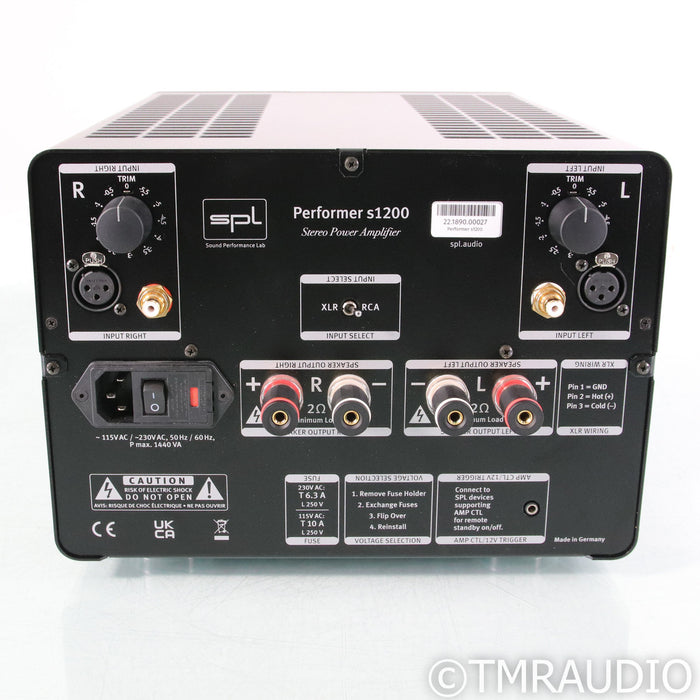 SPL Performer S1200 Stereo Power Amplifier