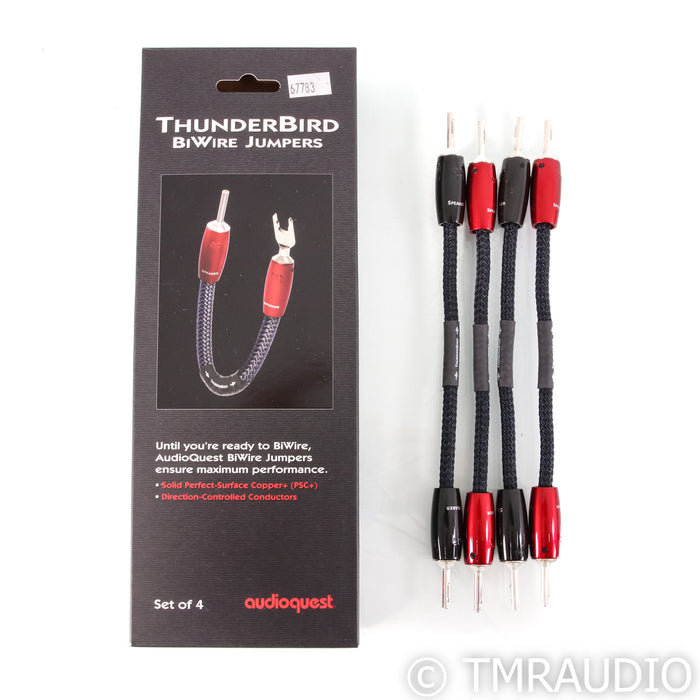 AudioQuest ThunderBird BiWire Jumpers; Set of Four