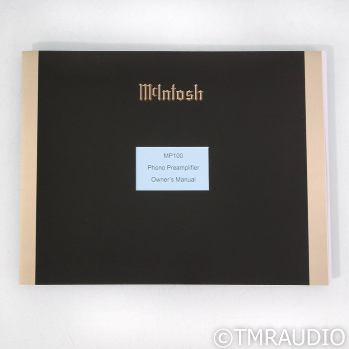 McIntosh MP100 MM & MC Phono Preamplifier
