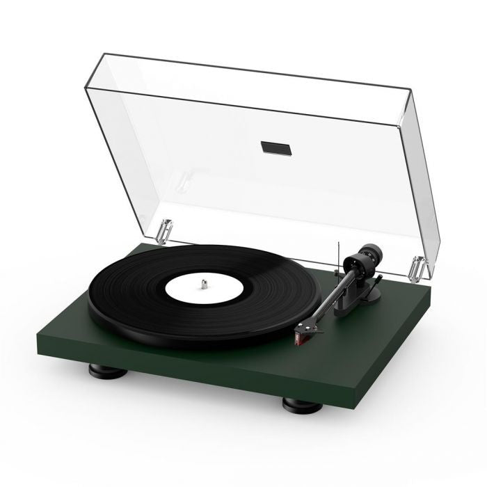 Pro-Ject Debut Carbon EVO Turntable; Satin Green; Sumiko Rainier (Sealed)