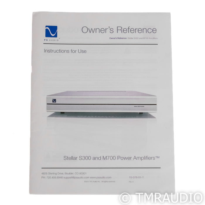 PS Audio Stellar S300 Stereo Power Amplifier