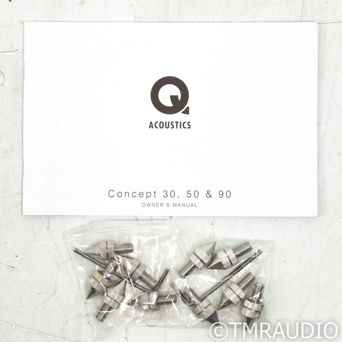 Q Acoustcs Concept 50 Floorstanding Speakers; White Pair (Demo w/ Warranty)