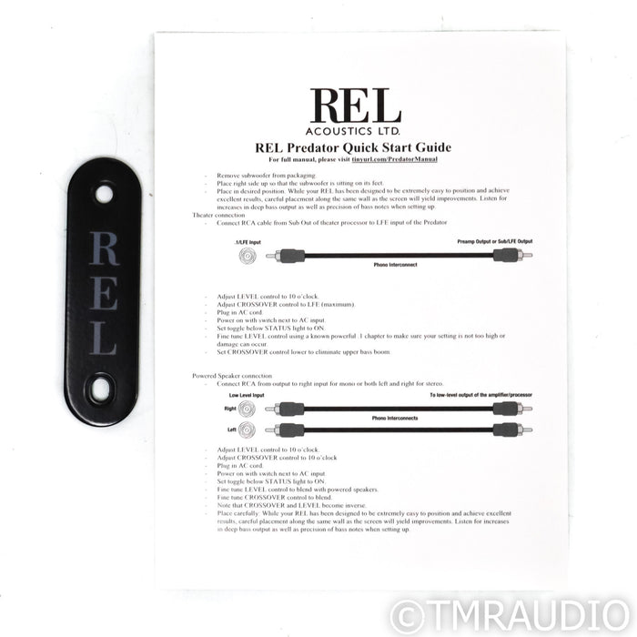 REL Acoustics REL HT/1508 Predator Subwoofer