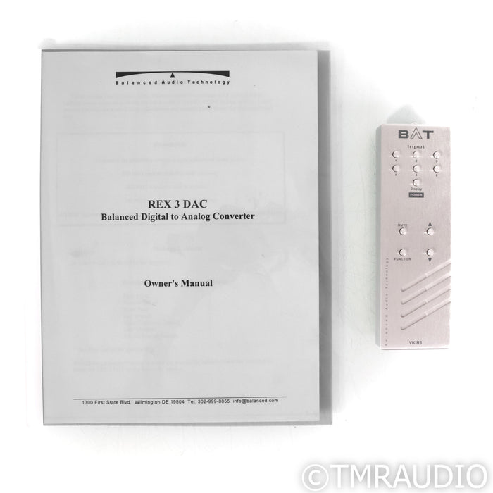 Balanced Audio Technology REX 3 Stereo Tube DAC; D/A Converter