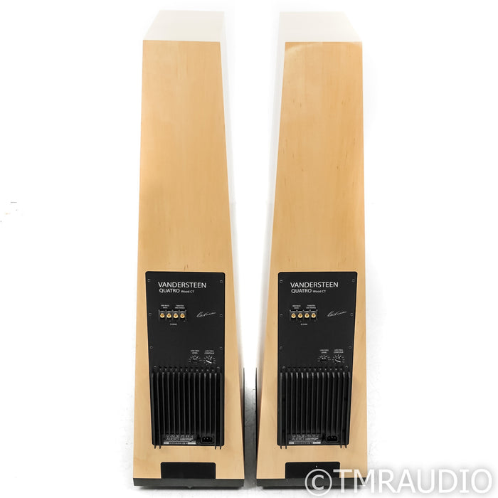 Vandersteen Quatro Wood CT Active Floorstanding Speakers; Maple Pair w/ M5-HP