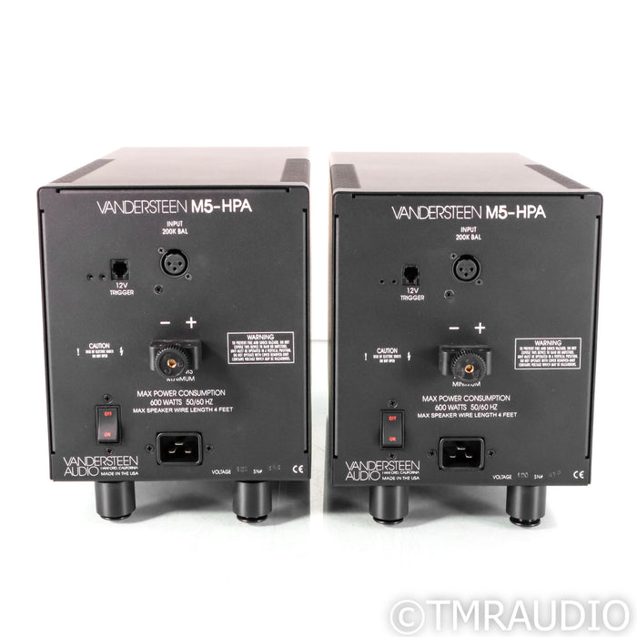 Vandersteen M5-HPA High Pass Monoblock Power Amplifiers; Pair