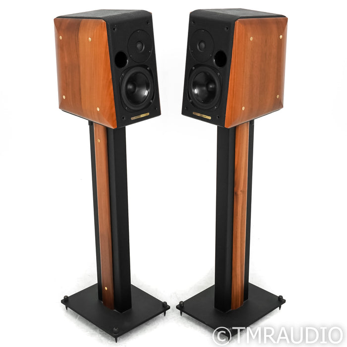 Sonus Faber Concertino Bookshelf Speakers; Walnut Pair w/ Stands