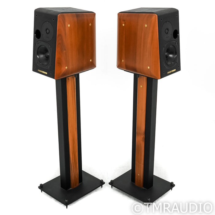 Sonus Faber Concertino Bookshelf Speakers; Walnut Pair w/ Stands