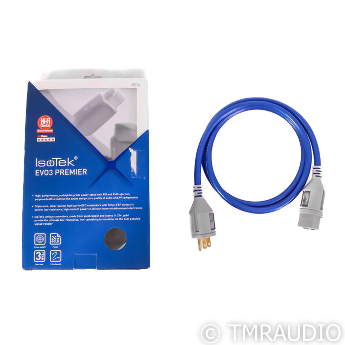 IsoTek Evo3 Premier Power Cable; 1.5m AC Cord, C19 20A