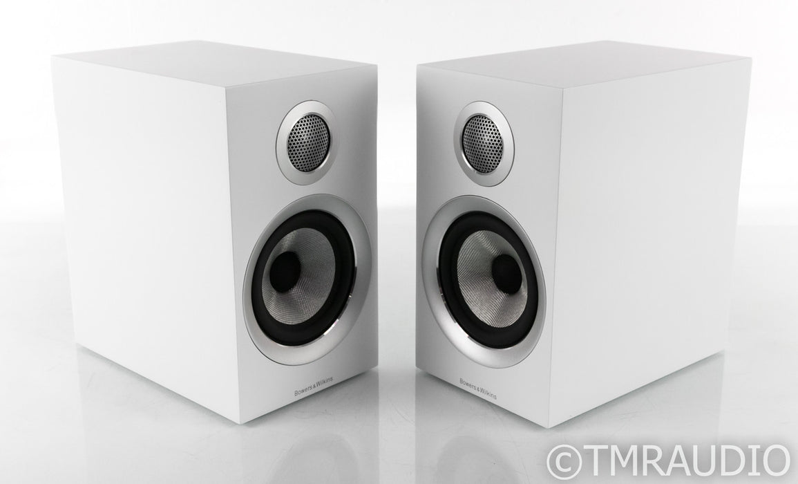 B&W 707 S2 Bookshelf Speakers; Satin White Pair (Sealed)
