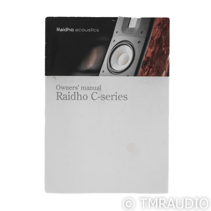 Raidho Acoustics C1.1 Bookshelf Speakers; Pair with Stands