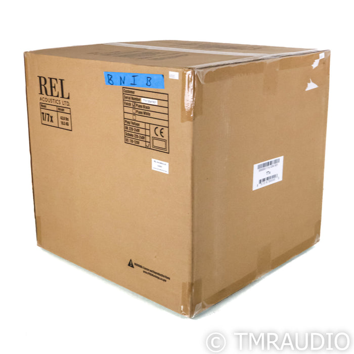REL Acoustics T/7x 8" Powered Subwoofer; Piano Black (Sealed)