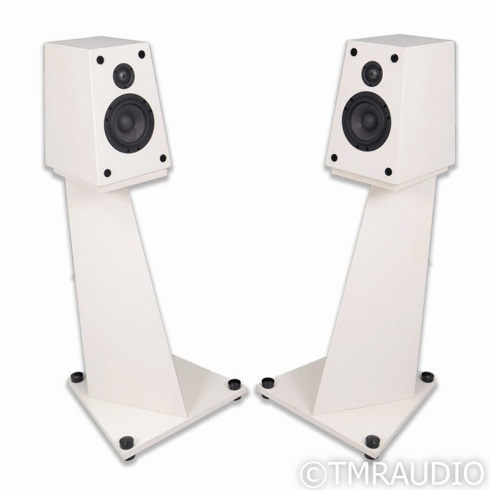 Acora Acoustics SRB Bookshelf Speakers; Thasos Quartz Pair w/ Stands