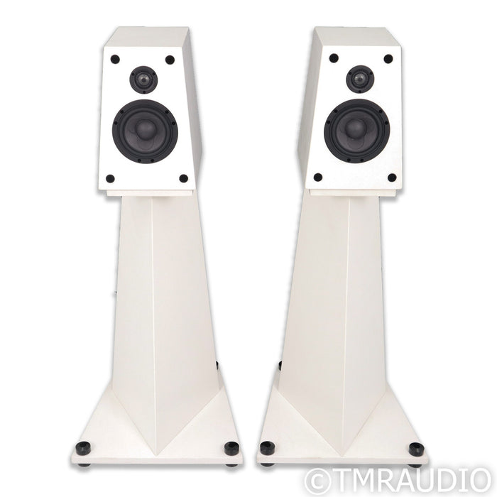 Acora Acoustics SRB Bookshelf Speakers; Thasos Quartz Pair w/ Stands