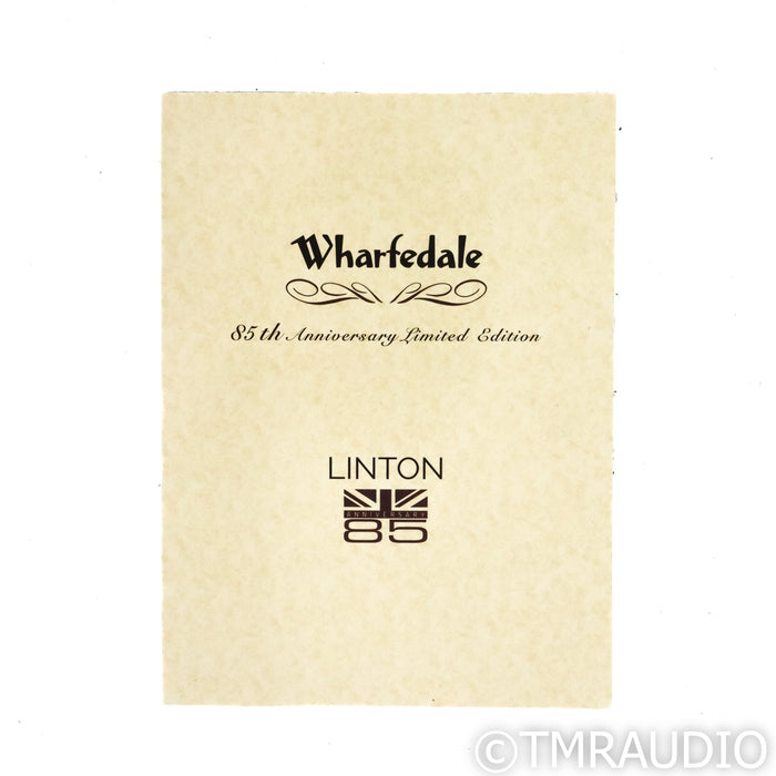 Wharfedale Linton 85th Anniversary Bookshelf Speakers; Walnut Pair
