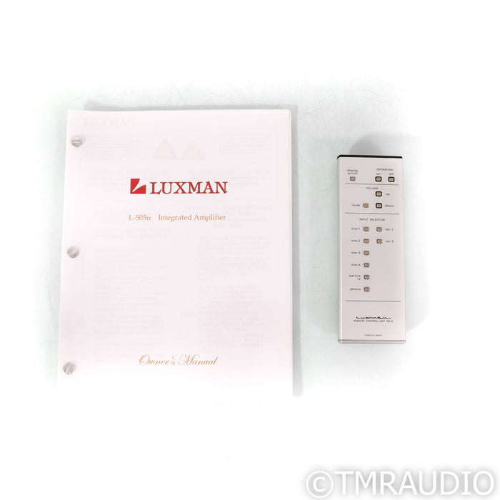 Luxman L-505u Stereo Integrated Amplifier; MM & MC Phono
