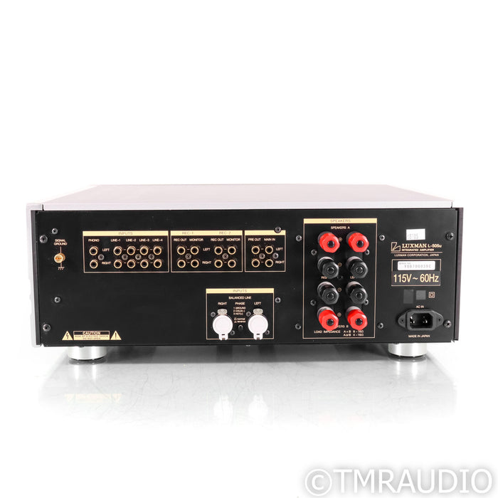 Luxman L-505u Stereo Integrated Amplifier; MM & MC Phono