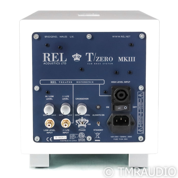REL Acoustics T/Zero MkIII 6.5" Powered Subwoofer; White