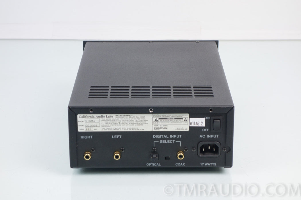 California Audio Labs Sigma Tube Digital / Analog Processor DAC AS-IS