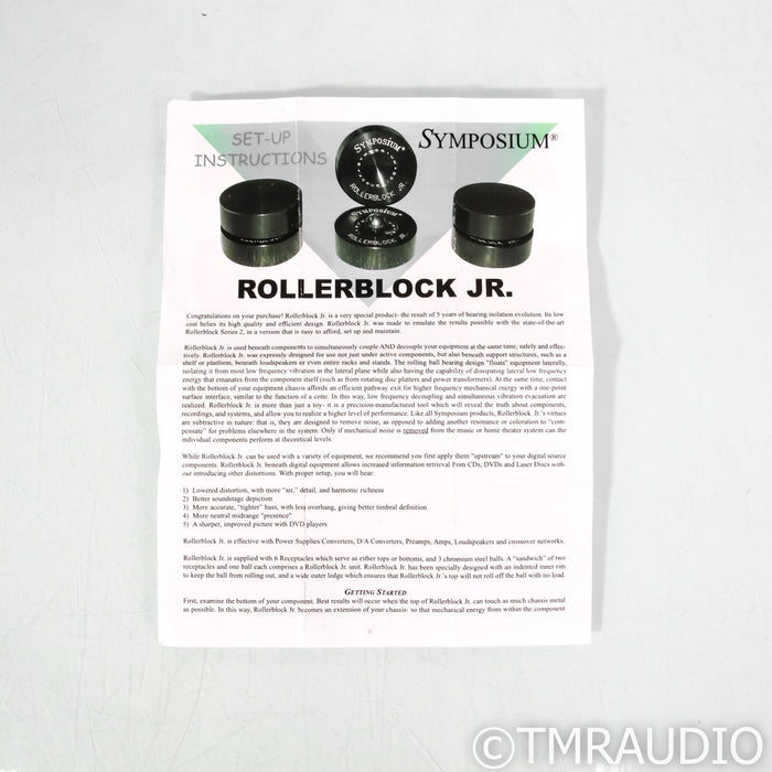 Symposium Acoustics RollerBlock Jr Isolation Feet; Set of Three
