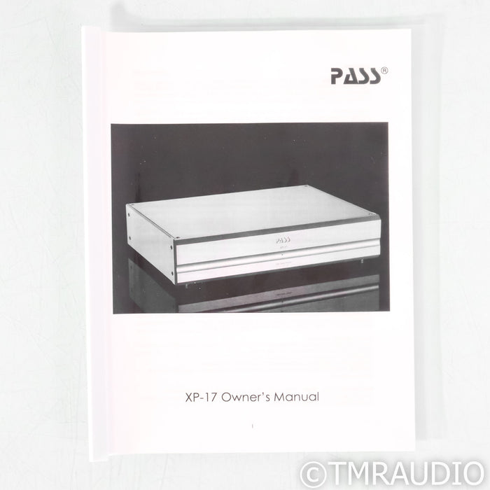 Pass Labs XP-17 MM & MC Phono Preamplifier