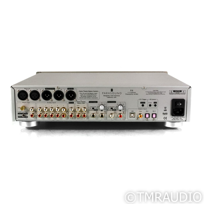 Parasound Halo P6 2.1 Channel Preamplifier; MM & MC Phono