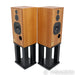Harbeth Super HL5 Plus Bookshelf Speakers; Cherry Pair w/ Skylan Stands