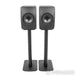 KEF LS50 Black Edition Bookshelf Speakers with Stands; Pair
