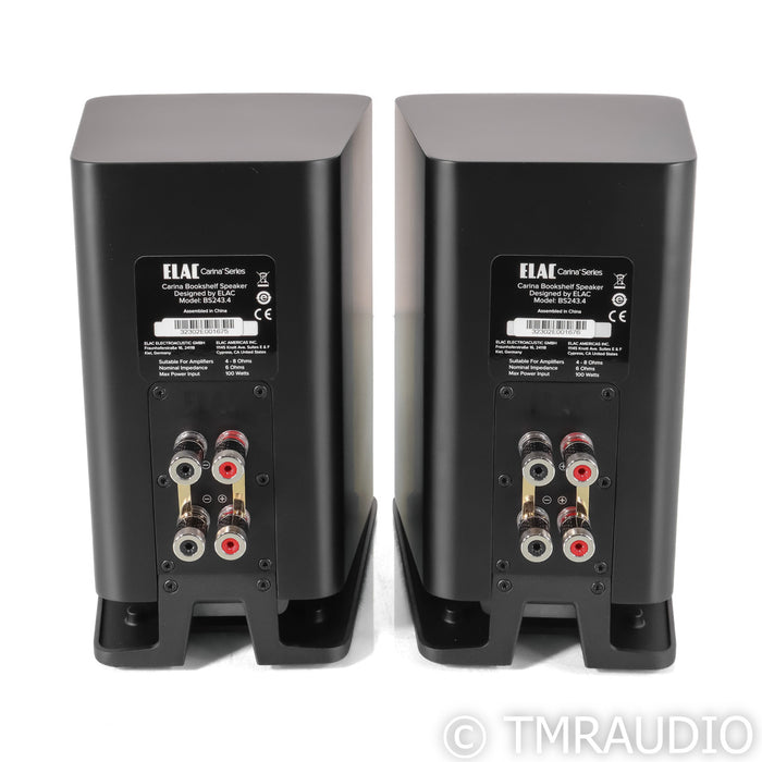 ELAC Carina BS243.4-SB Bookshelf Speakers; Satin Black Pair