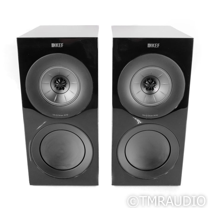 KEF R3 Bookshelf Speakers; Piano Black Pair