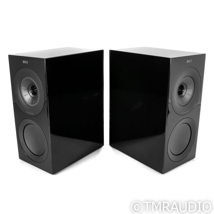 KEF R3 Bookshelf Speakers; Piano Black Pair