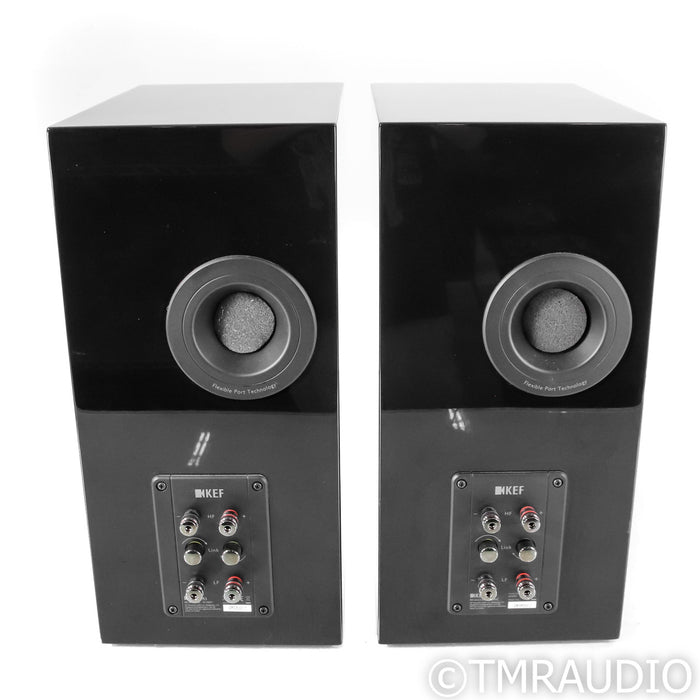 KEF R3 Bookshelf Speakers; Piano Black Pair