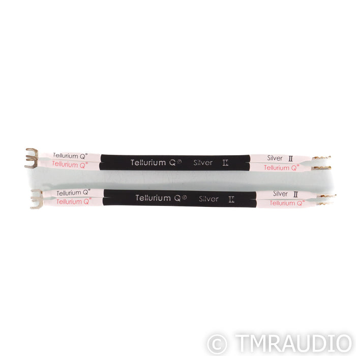 Tellurium Q Silver II Bi-Wire Speaker Jumpers; 0.3m Pair