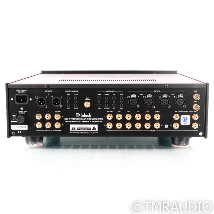 McIntosh C22 Mk IV Stereo Tube Preamplifier; MM & MC Phono