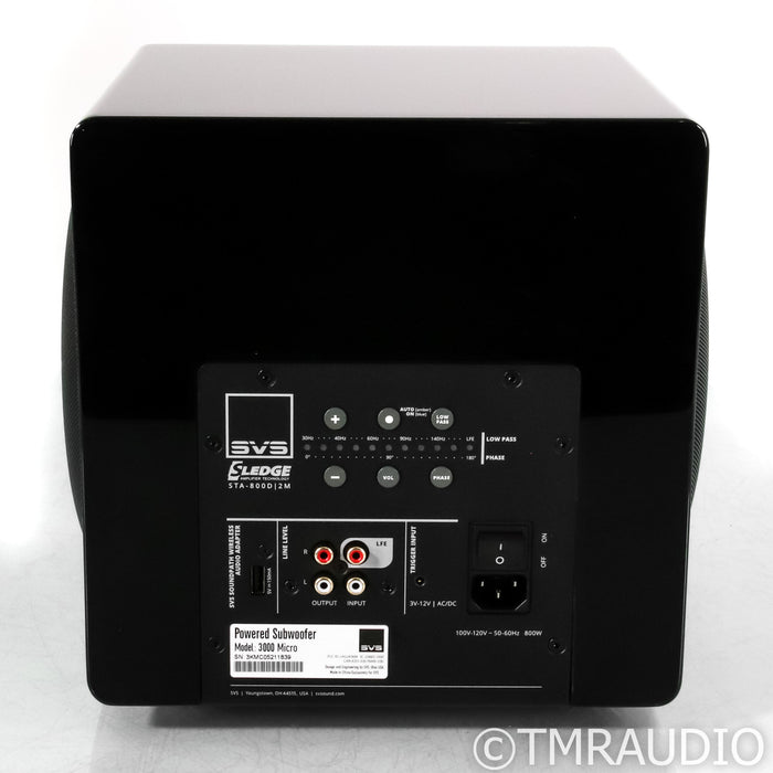 SVS 3000 Micro Dual 8" Powered Subwoofer; Black