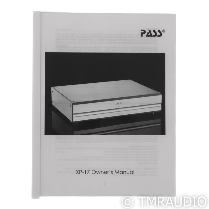 Pass Labs XP-17 MM & MC Phono Preamplifier