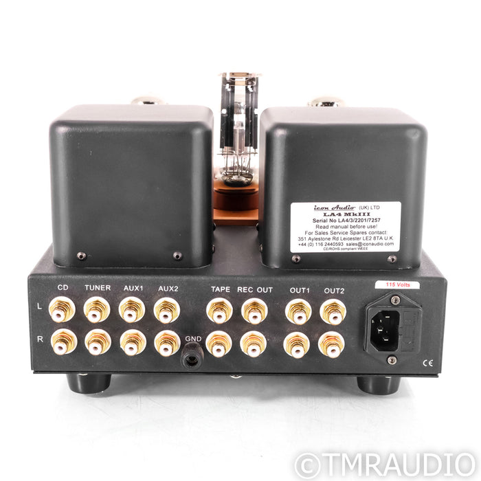 Icon Audio LA4 MkIII Signature Tube Stereo Preamplifier; Upgraded Caps